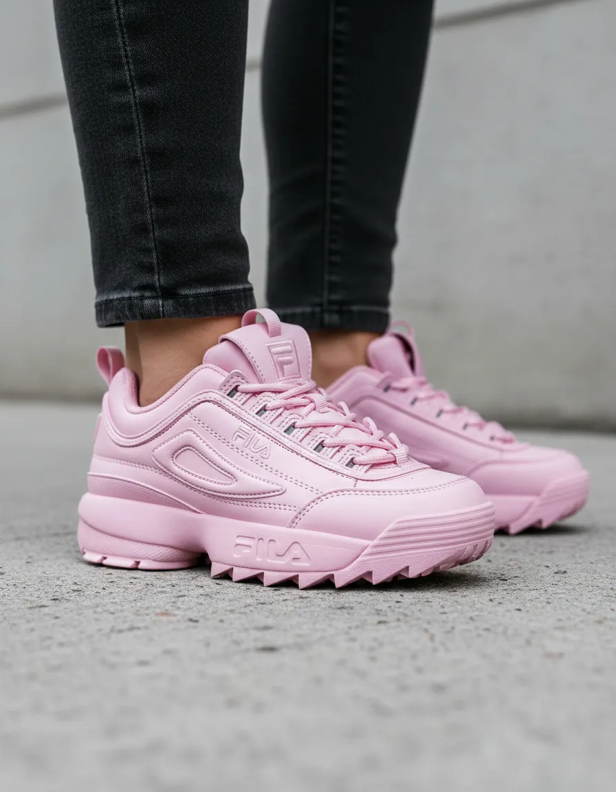 Tenis Fila Niñas Modelo Disruptor Ii Premium Color Rosa - Image 8