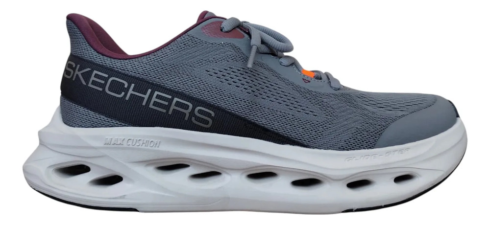 Tenis Skechers Confort Caballero Mod.220427/char Glide-step Gris Lisa 27 Mx