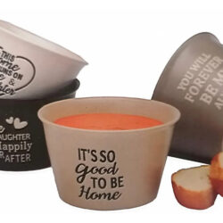 Set De 4 Platos Soperos Cerámica Tazones Decorados Bowl Deco Varios