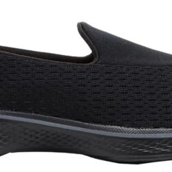 Tenis Skechers Originales Go Walk4  14148/bbk Talla 30 Mex. Negro Lisa 30 Mx
