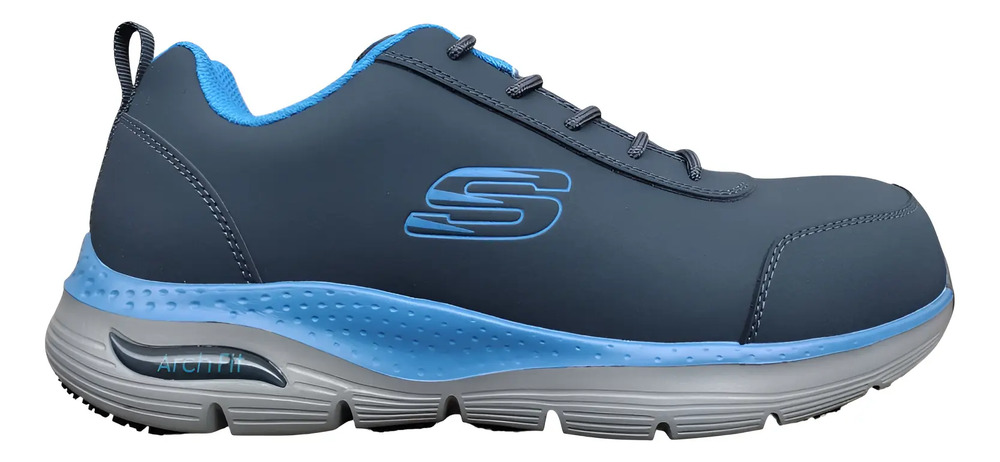 Tenis Skechers De Segurida Casco Acero Dielectri 200148/nvbl Azul Acero Navy 29.5 Mx