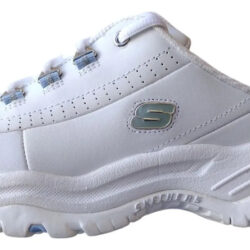Tenis Skechers Originales Mod.12961/wbl Break Even Blanco Piel 5 Mx