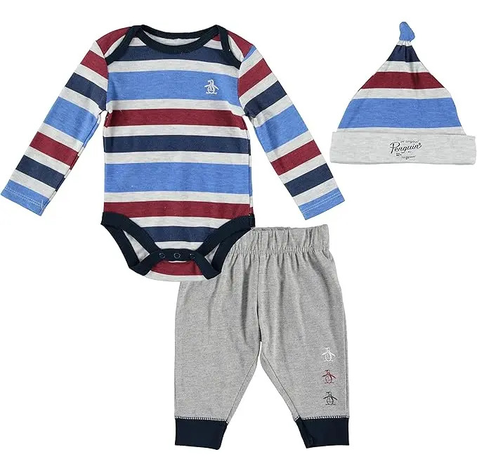 Mameluco Set 3 Piezas Original Penguin Modelo Multi Opb146st - Image 6