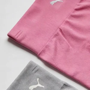 2 Pack Short Deportivo  Biker Marca Puma Color Rosa Y Gris Rosa Y Gris Lisa S