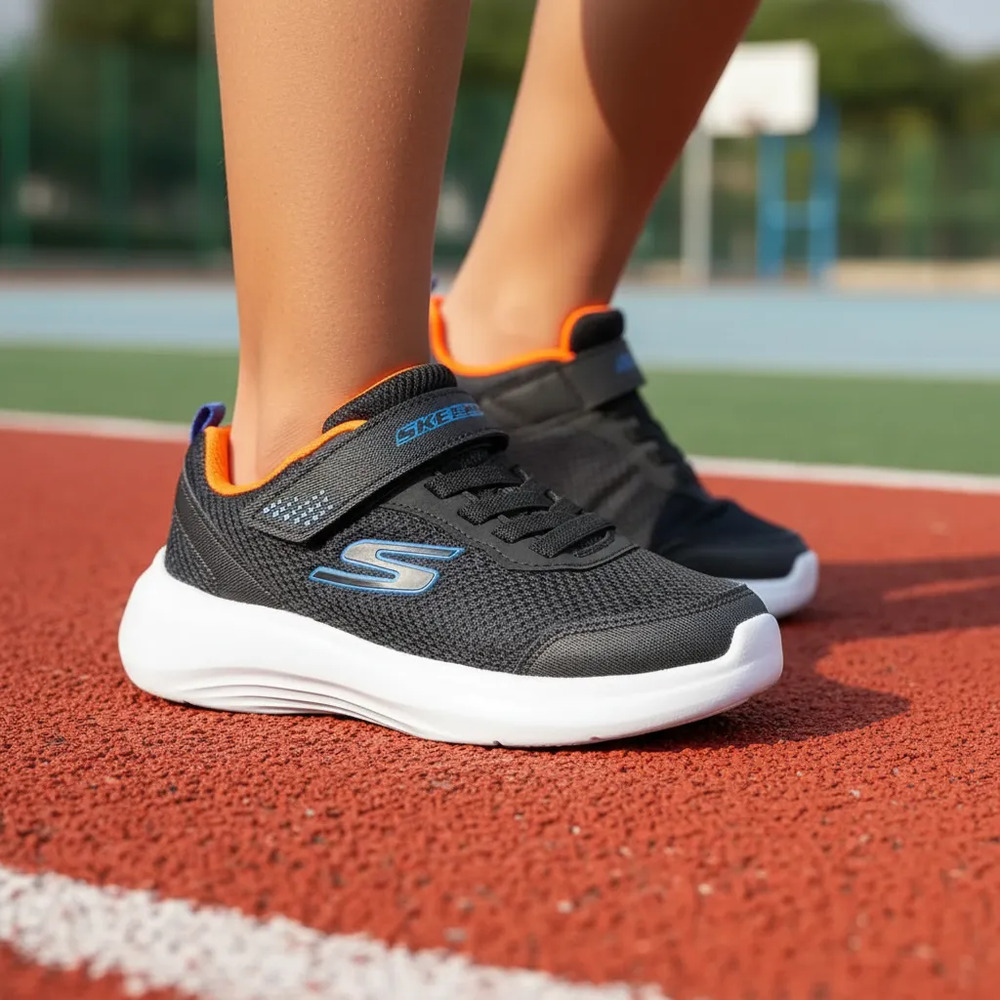 Tenis Skechers Niño Mod. 403615l/blk Reset Achieved Negro - Image 7
