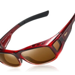 Gafas Polarizadas Fitover Unisex Lentes De Sol - Duco Dc8954 Fit Over Ámbar Vino