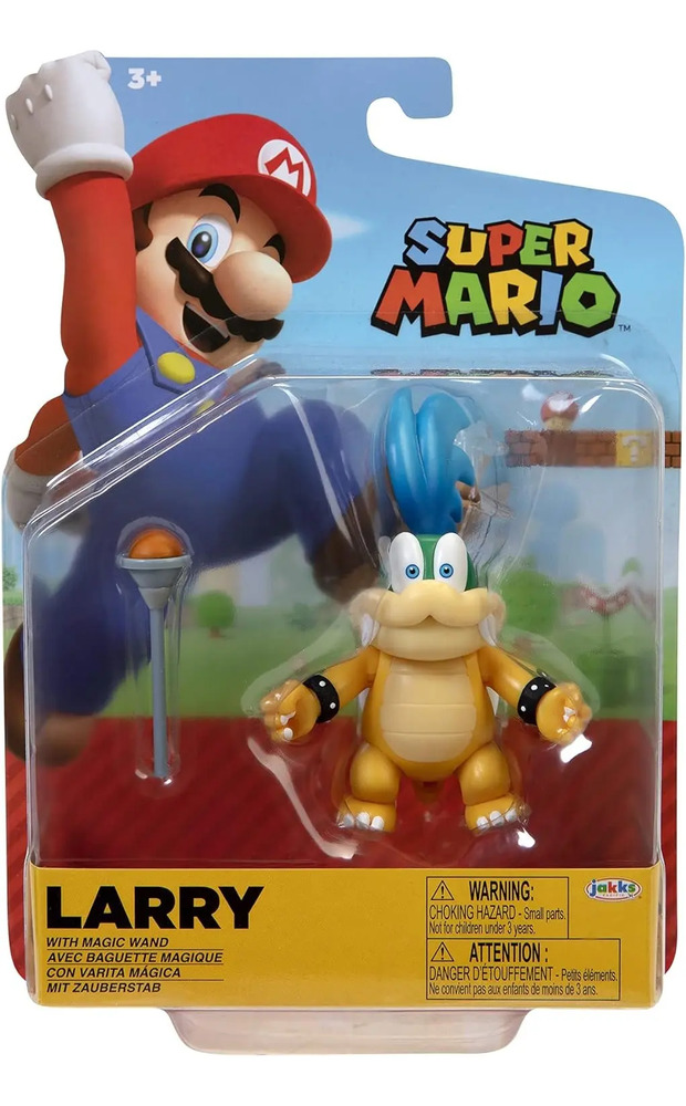 Set 2 Figuras De Mario Bros 10cm Larry Y Tortuga Paratropa - Image 2