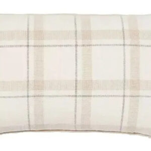Par De Cojines Marca Threshold Doble Vista (30.4cmx 50cm) Blanco , Beige, Gris