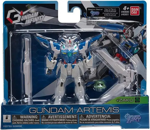 Figura Gundam Artemis 11cm Articulada Coleccionable Bandai Plástico