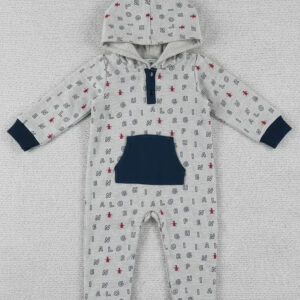 Mameluco Original Penguin Modelo Opb076rp Grey Multi Multicolor 12 M