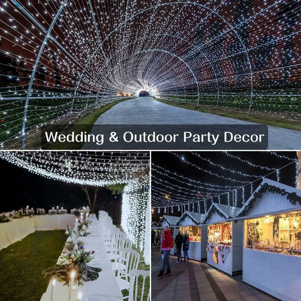 Serie De Luces Cálidas De Led Con 8 Modos De 30 Metros Ollny Blanco - Image 9