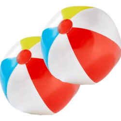 2 Pelotas Inflables De Playa Sun Squad De 35.5cm Incl Parche