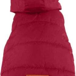 Chaleco Con Capucha Para Perro Color Rojo, Felpa Por Dentro. Rojo