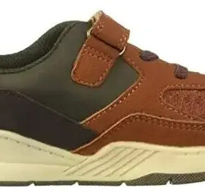 Tenis Niño Oshkosh Modelo Kaiser Color Rust Café Con Verde 17.1 Mx