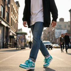 Tenis New Balance 480 Verde Menta Y Blanco
