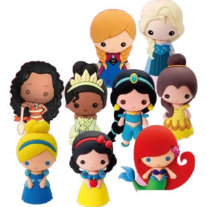 Clip Figuras Sorpresa Princesas Disney Bolso Mochila Llavero