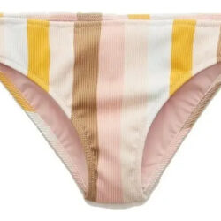 Bikini Con Rayas Amarillas, Marrones Y Rosas Aerie Xl Rayas Xl