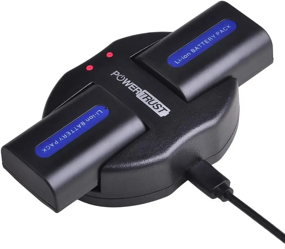 Batería 2 Piezas Con Cargador Usb Dual Para Sony Np-xx - Image 2
