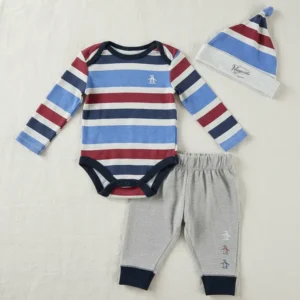 Mameluco Set 3 Piezas Original Penguin Modelo Multi Opb146st