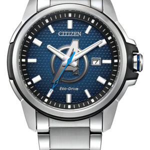 Reloj Citizen Eco-drive Para Hombre, Acero Inoxidable, 45 Mm, Aw1651-52w Azul