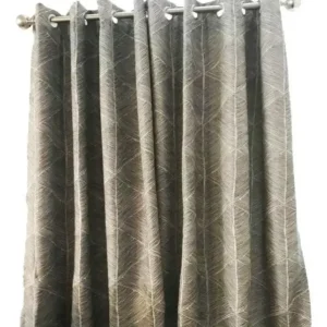 Cortina Jacquard Blackout Modern Stroke 127 X 213cm Bronce