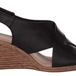 Zapatilla Para Mujer Clarks Lafley Alaine Sandalia De Cuña Negro 4.5mx