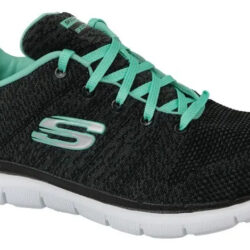 Tenis Skechers Originales Flex Appeal High Energy 2.0 12756/bkaq Negro/aqua Geométrico 7 Mx