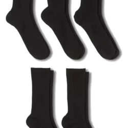 5 Pares De Calcetines De Vestir Goodfellow And Co Talla 5a10 Negro Liso 5 A 10