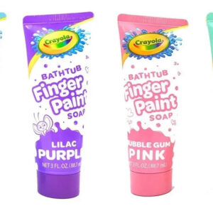 4 Jabón Niños Baño Colores Finger Paint Crayola