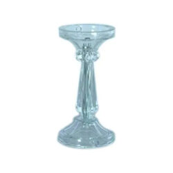 Candelabro De Acrílico Para Vela De  20cm  Al  X 9cm  An  Transparente