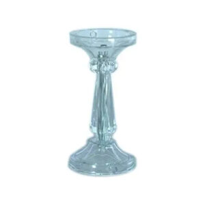 Candelabro De Acrílico Para Vela De  20cm  Al  X 9cm  An  Transparente