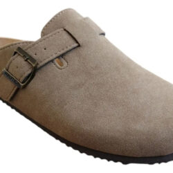 Sandalia Zueco Nautica Para Caballero, Gamuza Runded/taupe2