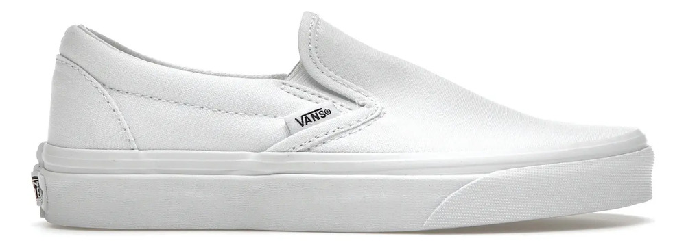 Tenis Originales Vans Classic Slip On True White Mod.499243 - Image 3