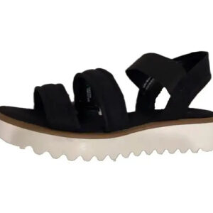 Sandalias De Mujer Stylus Yoko Tacón De Cuña De 2  Negro 7.5 Mx