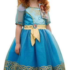 Disfraz Vestido Disney Princesa Merida Marca Jakks Talla 4-6 Azul Claro 4-6x
