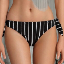 Bikini Gibson Latimer Top Negro/blanco Talla Ch / S Negro/blanco S