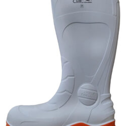 Bota De Hule Marca Pro Cliff Ankle Shell Sin Casco Talla 30 Blanco/ Naranja 30 Mx