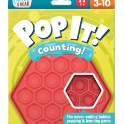 6 Pack Pop It! Chuckle & Roar Con Números Para Contar. Rojo