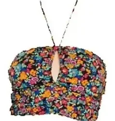 Blusa Crop Top Marca Wild Fable Modelo Multicolfloral/jqw35