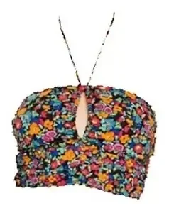 Blusa Crop Top Marca Wild Fable Modelo Multicolfloral/jqw35