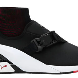 Tenis Ferrari Ionf Diseñadas Por Puma Black-white Original Negro/blanco 7,0 Mx
