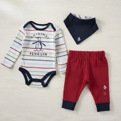 Mameluco Set 3 Piezas Original Penguin Modelo Opb148st