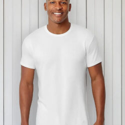 Hanes 3 Camisetas Cuello Redondo Comfort Flex Fit  Hombre Blanco S Liso