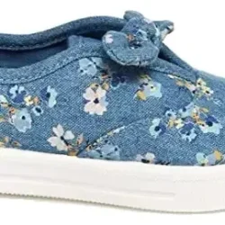 Tenis Niña Oshkosh B'gosh Modelo Azalia Color Azul Azul Acero 14 Cm