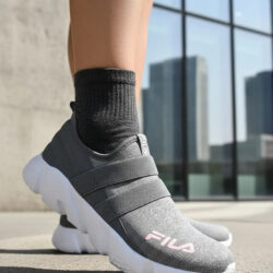 Tenis Fila Juvenil Modelo Decryption Gris/rosa