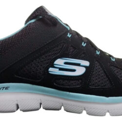 Tenis Skechers Originales Mod. Simplistic 12761/bktq Mujer Negro/turquesa Lisa 7,0 Mx
