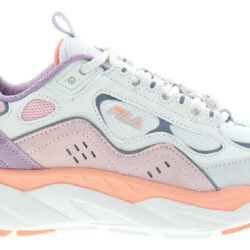 Tenis Fila Originales Trigate Patel Blanco / Rosa Violeta Mandarina Geométrico 8,0 Mx