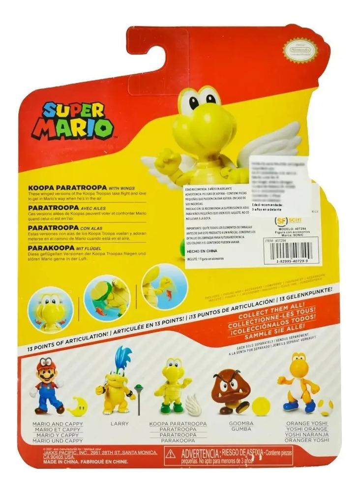 Set 2 Figuras De Mario Bros 10cm Larry Y Tortuga Paratropa - Image 7