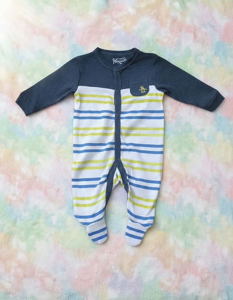 Mameluco Original Penguin Modelo Opb184rp Blue Multi - Image 3