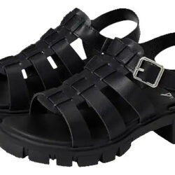 Sandalias Mia Kids Para Niña Havien Blk Malta Talla 22cm